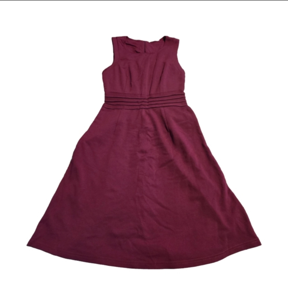 41 Hawthorn Fuschia Sleeveless Fit & Flare Midi Dress Size S EUC